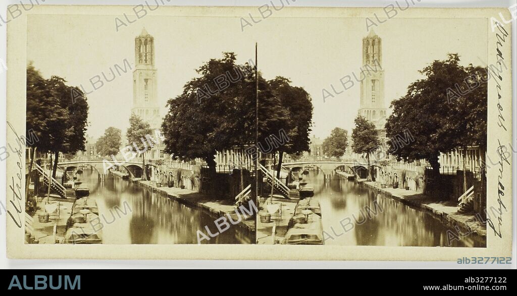Utrecht. Oudegr. Smeebrug, The Netherlands, attributed to Pieter Oosterhuis, 1852 - 1865.