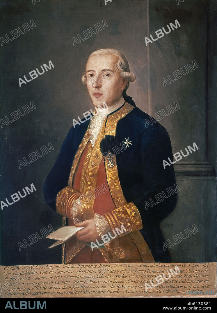RAFAEL TEGEO (1798-1856). Marshall of the Army and Minister of the Marine. Madrid, Naval Museum.