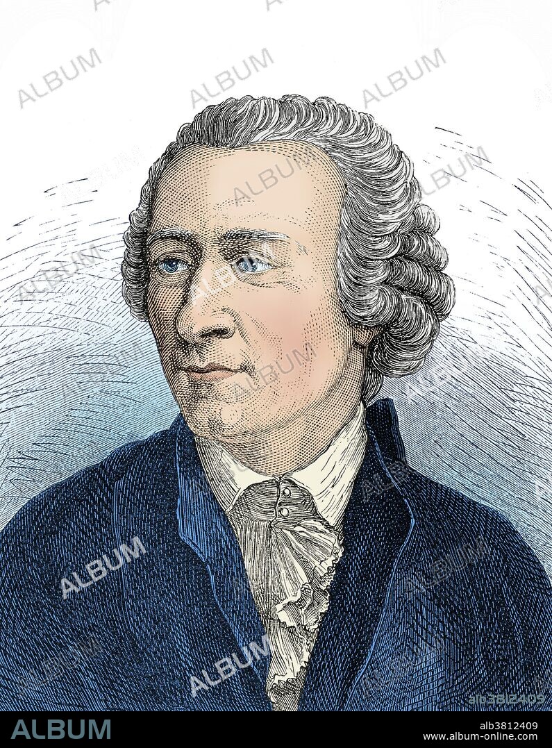 Leonhard Euler (April 15th, 1707 - September 18th, 1783) was a Swiss mathematician and physicist. He developed the theory of differential equations, the calculus of variations, and did important work in astronomy and optics. A pupil of Johann Bernoulli, he became professor of physics at the University of St Petersburg, Russian, in 1730. In 1741 he was invited to Berlin by Frederick the Great, where he spent 25 years before returning to Russia. He was totally blind in the last years of his life, but an ability to calculate in his head ensured that his productivity did not diminish. He published 800 papers, contributing to all areas of mathematics. A statement attributed to Laplace expresses Euler's influence on mathematics: "Read Euler, read Euler, he is the master of us all." 1783, after a lunch with his family, Euler was discussing the newly discovered planet Uranus and its orbit with a fellow academician Anders Johan Lexell, when he collapsed from a brain hemorrhage. He died a few hours later at the age of 76. Engraving from "Vies des savants illustres" by Louis Figuier. This image has been color enhanced.