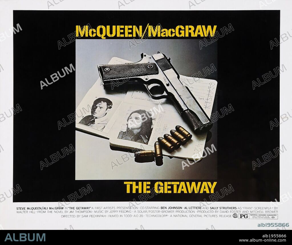 Poster of THE GETAWAY, 1972, directed by SAM PECKINPAH. Copyright WARNER BROTHERS.