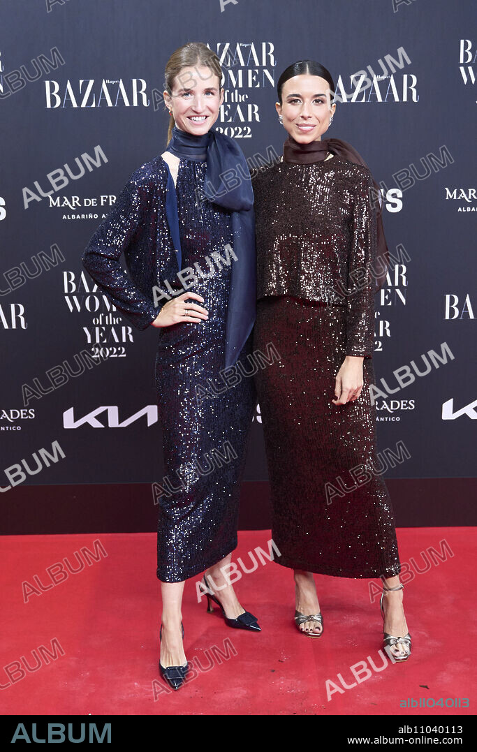 Lucia Gonzalez Garcia-Vaquero, Micaela Gonazalez Garcia-Vaquero attends Harper's BAZAAR 'Wioman of the Year 2022' Awards at Callao Cinema on November 16, 2022 in Madrid, Spain.