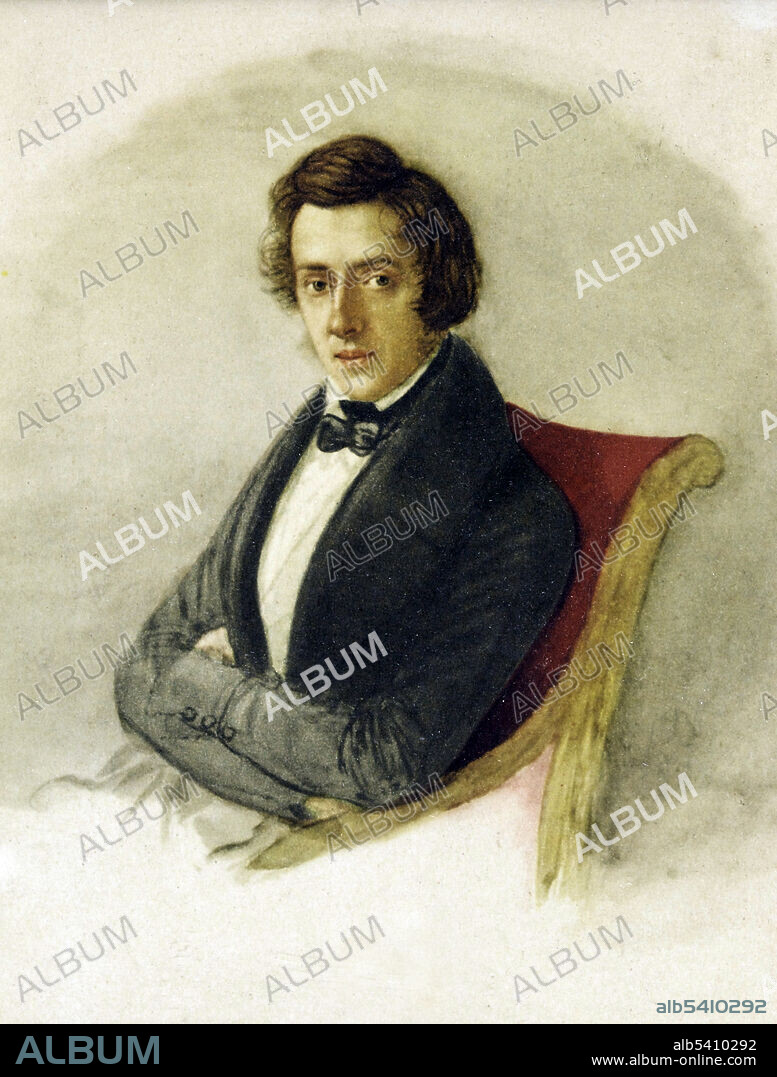 Frédéric François Chopin (March 1, 1810 - October 17, 1849) was a Polish composer, virtuoso pianist and one of the greatest Romantic composers. A renowned child-prodigy, he left Poland at the age of 20, shortly before the November 1830 uprising. He settled in Paris as part of Poland's Great Emigration. Chopin suffered from poor health and died at the age of 39. Maria Wodzinska, 1835 (cropped and cleaned).