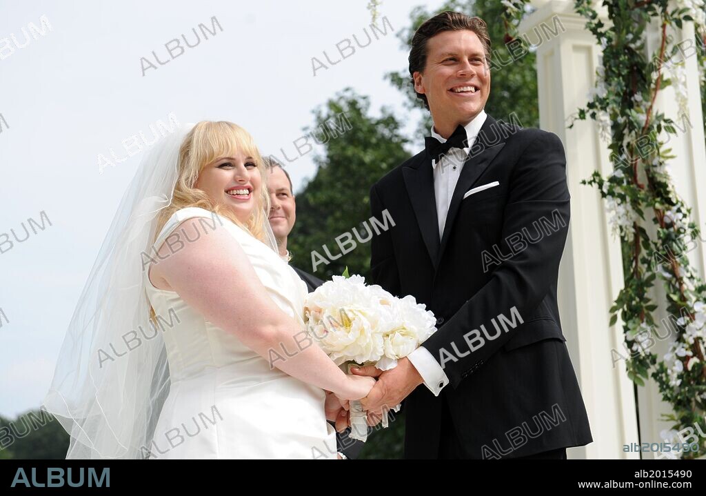 HAYES MACARTHUR and REBEL WILSON in BACHELORETTE, 2012, directed by LESLYE HEADLAND. Copyright Gary Sanchez productions.
