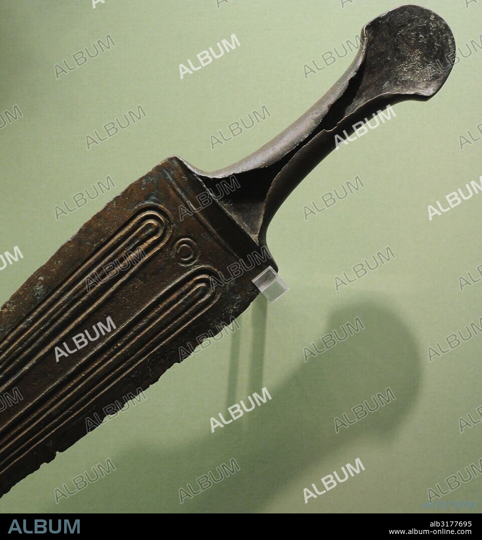 Kingdom of Urartu (9th-8th century BC). Sword. Bronze. Detail. The State Hermitage Museum. Saint Petersburg. Russia.