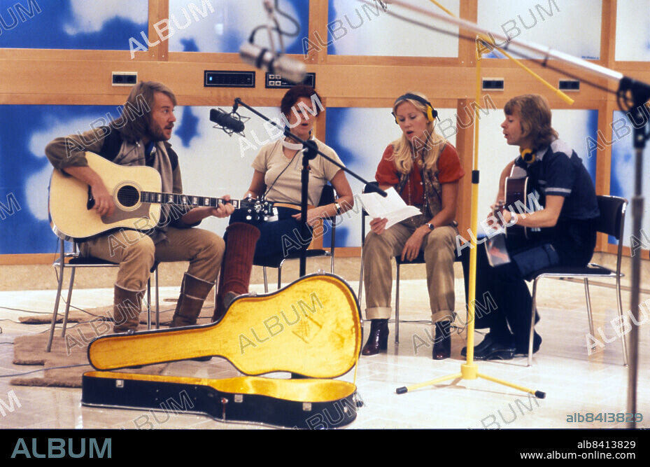 FILE OCT1978. The members of the Swedish pop group Abba, from left, Benny Andersson Anni-Frid Lyngstad Agnetha Faltskog and Bjorn Ulvaeus during a recording in a studio, October 1978, in Stockholm Sweden. Photo: Arne Jönsson / DN / SCANPIX SWEDEN / Code: 35 ***SVD OUT***.