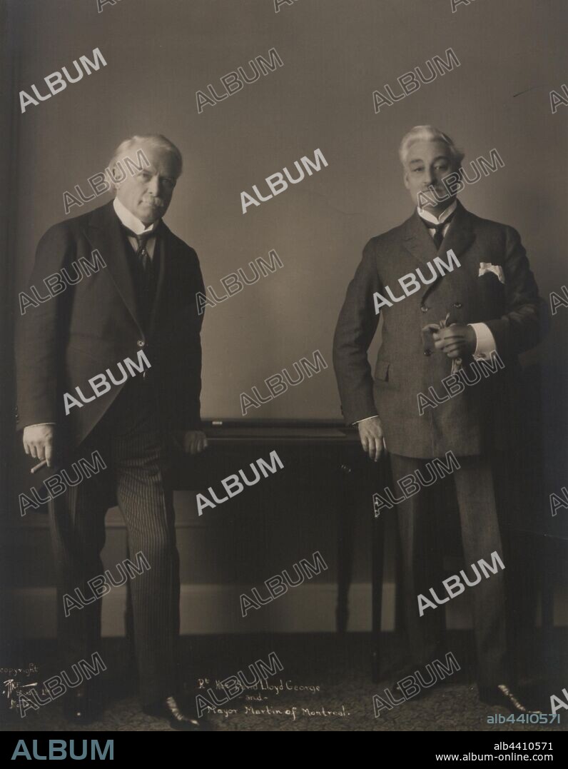 Rt. Hon. David Lloyd George and Hon. Mederic Martin, Mayor of Montreal, 1923.