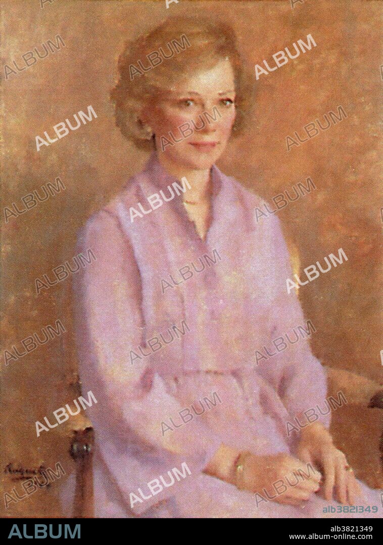 Eleanor Rosalynn Carter (born August 18, 1927), wife of Jimmy Carter, served as the First Lady of the from 1977-81. Rosalynn first dated Jimmy Carter in 1945 while he was attending the Naval Academy at Annapolis and they married in 1946. They said they never went to bed arguing with each other. She was politically active during her White House years, sitting in on Cabinet and policy meetings as well as serving as her husband's closest adviser. She also served as an envoy abroad, to Latin America in particular. After the Carters left the White House in 1981, Rosalynn continued to lead a very active life. In 1982, she co-founded The Carter Center, a private, not-for-profit institution. She created and serves as the chair of The Carter Center Mental Health Task Force, an advisory board of experts, consumers, and advocates promoting positive change in the mental health field. She hosts the annual Rosalynn Carter Symposium on Mental Health Policy, bringing together nationwide leaders in the mental health field. In 2016, Jimmy Carter confirmed that he was regularly having treatments and said of Rosalynn at the time, "Her support has helped me through the last 69 years since we've been married in everything I've ever tried. Of course, when I was ill and thought I might die at any time, she was there for me.".