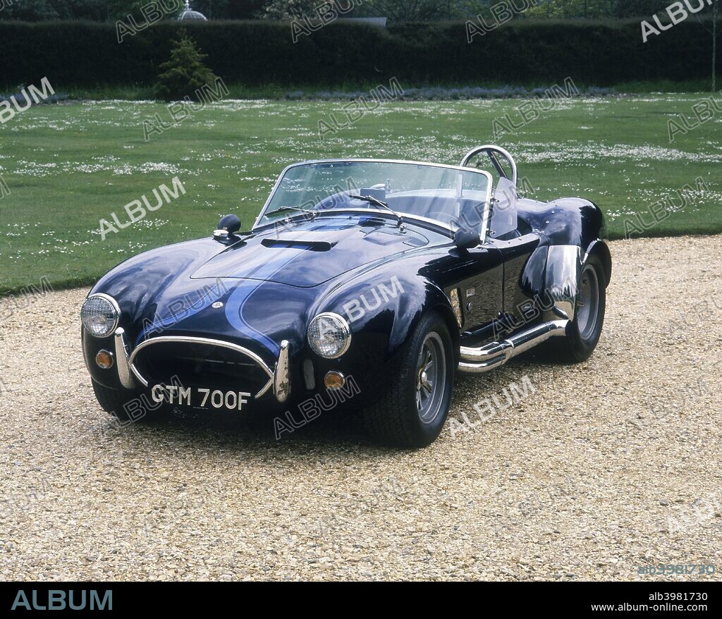 AC Shelby Cobra 427. Powered by a 425 horsepower Ford V8, it reached a top speed of 165 miles per hour and could accelerate from 0 to 60 mph in only 4.2 seconds. The cars raced at Le Mans in 1965, but were not fast enough.