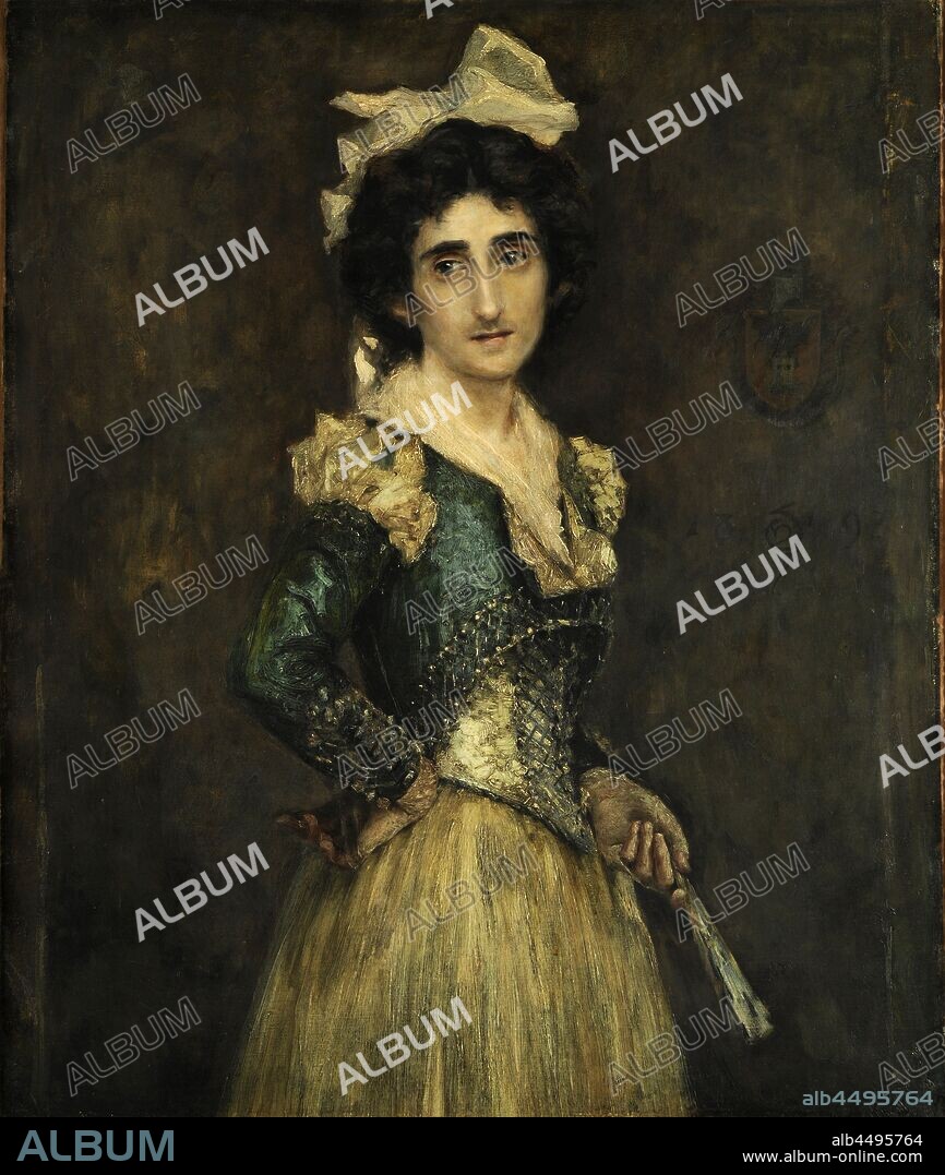 MARIANO FORTUNY MARSAL. Portrait of Maria Luisa Fortuny.