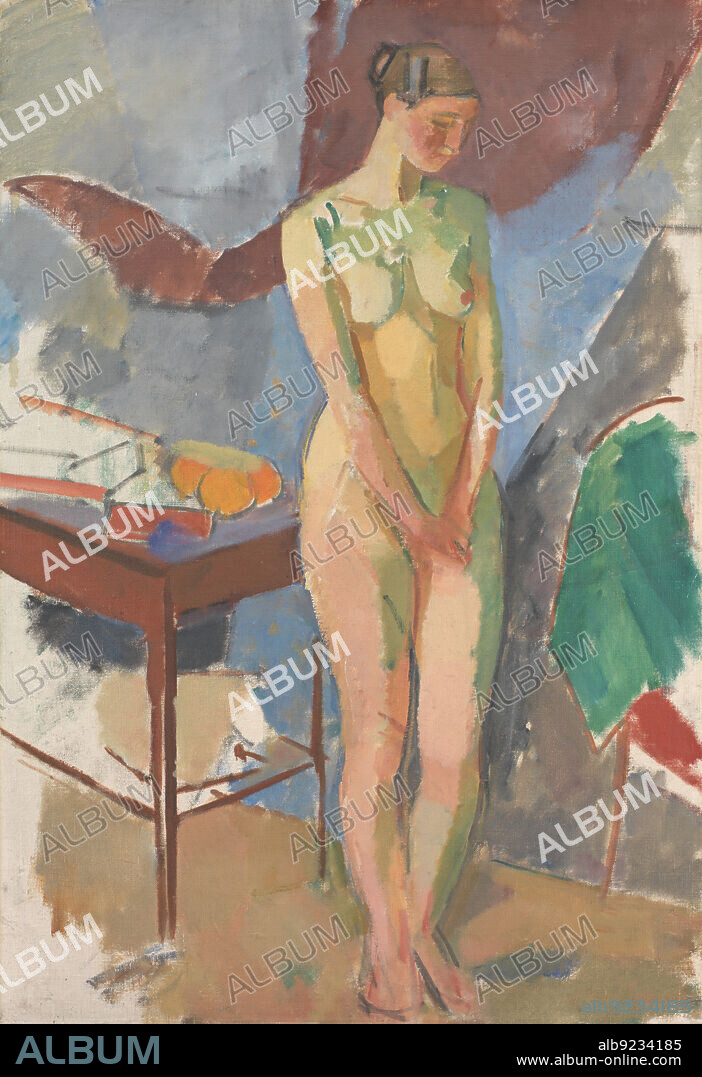 KARL ISAKSON. Standing Female Nude, 1918-1920.