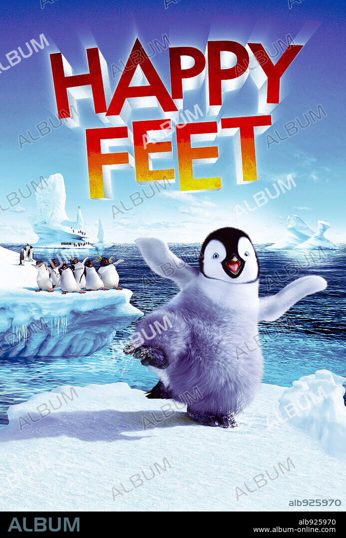 Poster of HAPPY FEET, 2006, directed by GEORGE MILLER. Copyright VILLAGE ROADSHOW.