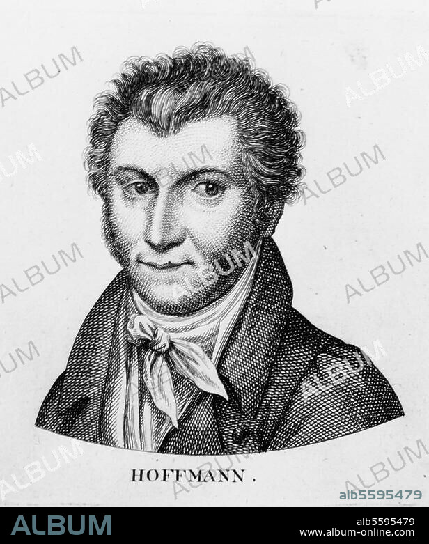 Hoffmann, E.T.A.H. (Ernst Theodor Wilhelm); Dichter, Komponist und Zeichner. Königsberg (Pr.) 24.1.1776 - Berlin. 25.6.1822. Porträt. Kupferstich, unbez., um 1820. Berlin, Sammlung Archiv für Kunst und Geschichte.