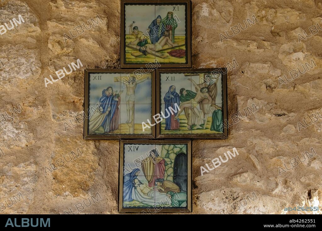 Capilla del castillo de Alaró, dedicada a los nobles mallorquines Guillermo Cabrit y Guillermo Bassa, Serra de Tramuntana, Mallorca, balearic islands, Spain.
