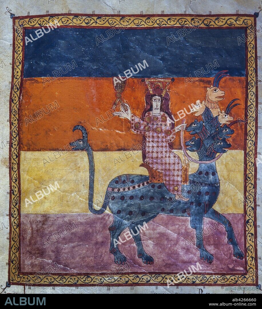 BEATO DE LIEBANA. Beato de Liébana / La puta de Babilonia sobre el dragón de siete cabezas, Comentario al Apocalipsis de San Juan (Commentarium in Apocalypsin).
