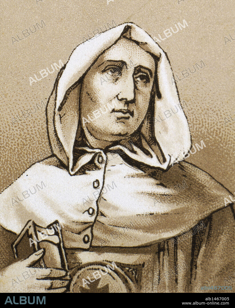 BARTOLOME DE OLMEDO (1481-1524). Religioso mercedario español. Grabado.