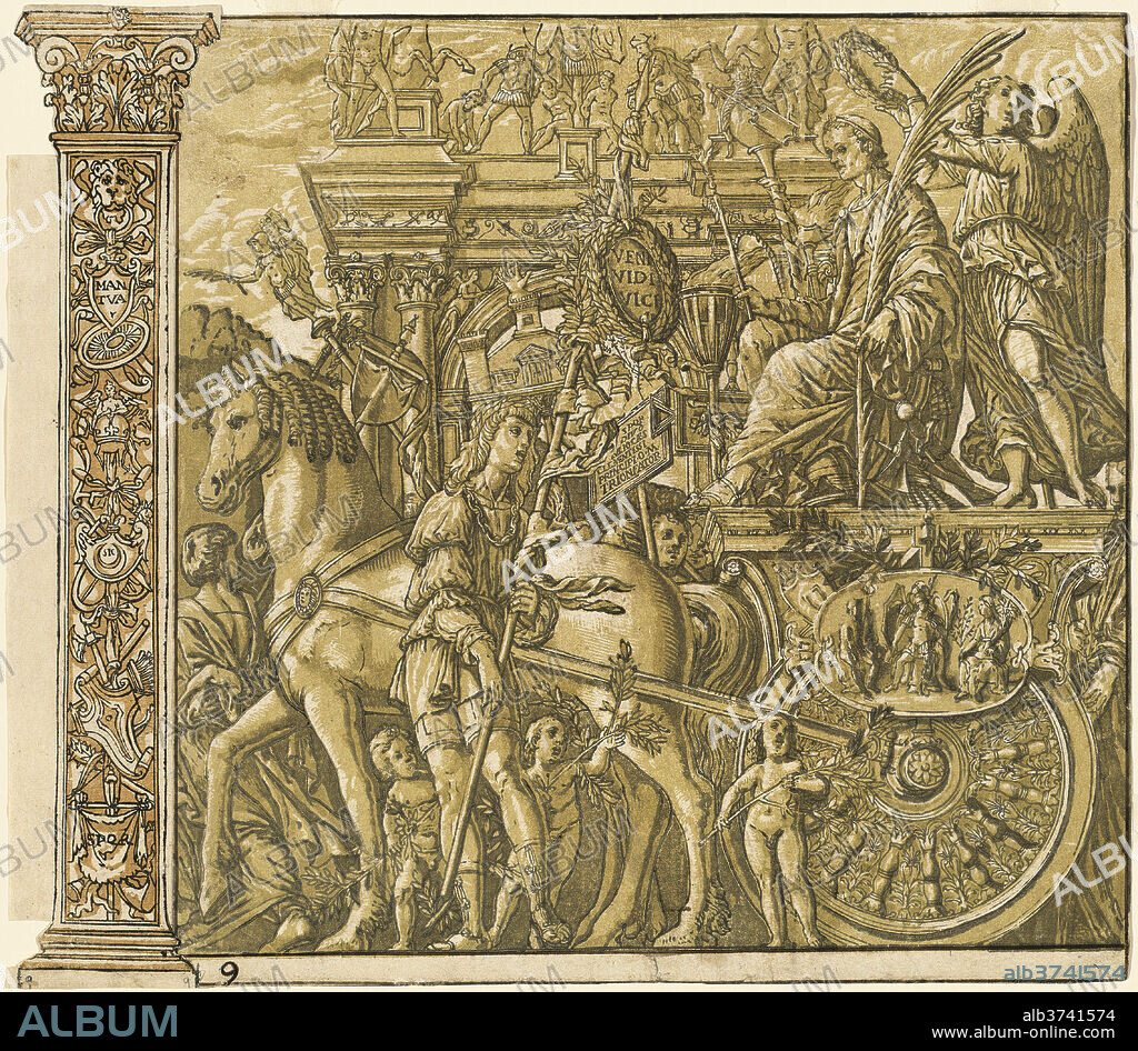 ANDREA ANDREANI AFTER ANDREA MANTEGNA. The Triumph of Julius Caesar [no.9 plus 2 columns]. Dated: 1599. Medium: chiaroscuro woodcut.