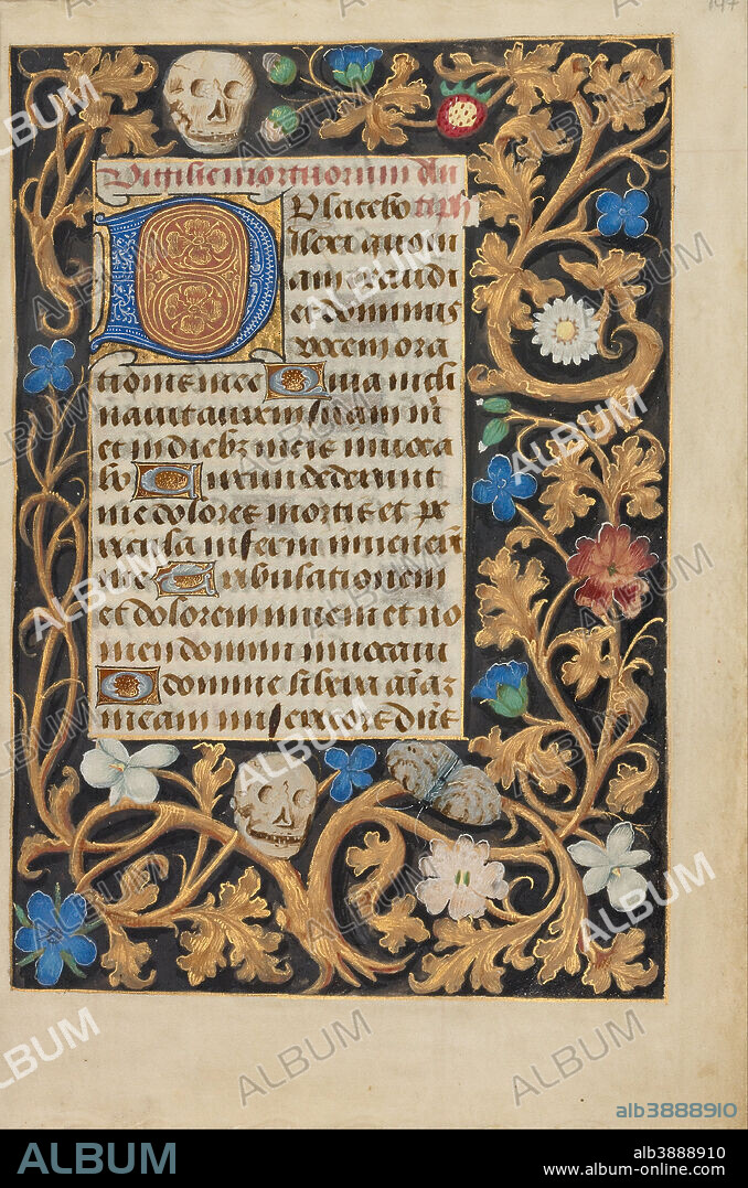 UNKNOWN. Decorated Initial D. Date/Period: Ca. 1480 - 1485 ?. Folio. Tempera colors and gold on parchment. Height: 205 mm (8.07 in); Width: 148 mm (5.82 in).
