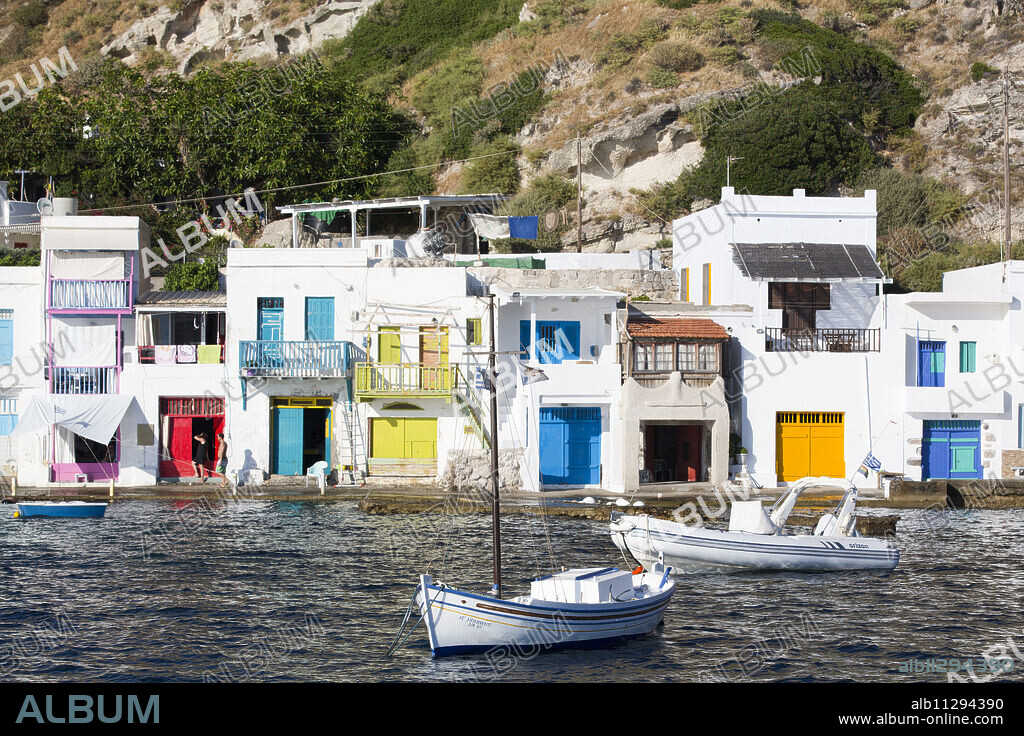 Klima Village, Milos Island, Cyclades Group, Greek Islands, Greece, Europe.