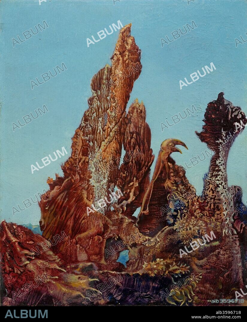 MAX ERNST. Le Fascinant Cyprès (The Fascinating Cypress).