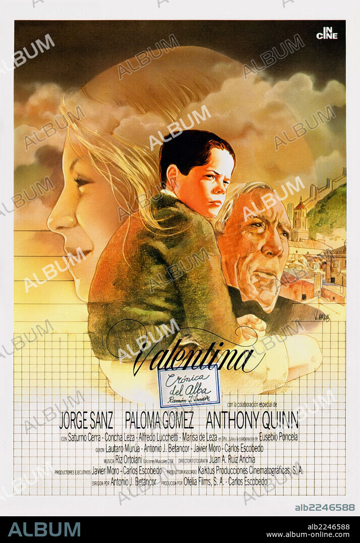 Poster de VALENTINA, 1982, dirigida por ANTONIO JOSE BETANCOR. Copyright TVE/OFELIA FILMS/KAKTUS PRODUCCIONES CINEMATOGRAFICAS.