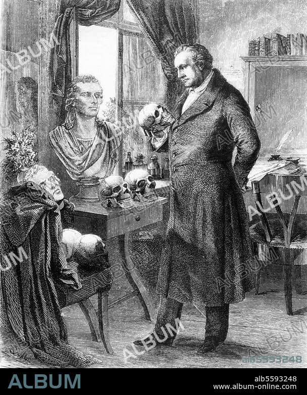 ANONYM. Goethe, Johann Wolfgang von. 1749-1832. "Goethe, den Schädel Schiller's suchend". (Herbst 1828; Versuch der Identifizierung nach Bergung der Gebeine aus dem Massengrab). Holzstich. Aus: Die Gartenlaube, Illustrirtes Familienblatt, 7. Jg. Leipzig. (Ernst Keil) 1859, Nr. 14.