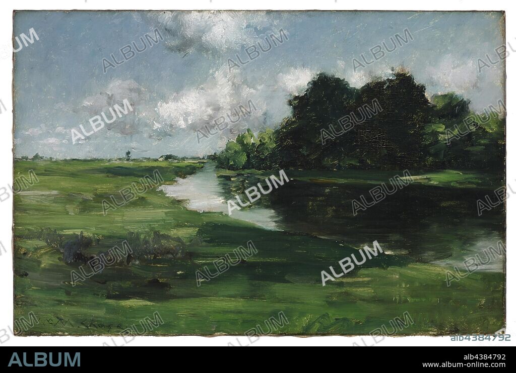 Long Island Landscape after a Shower of Rain (After the Shower), William Merritt Chase (American, 1849-1916), 1889, oil on canvas, 15-1/2 x 23-1/2 in. 25-3/4 x 33-3/4 x 3-3/4 in. (framed), American Painting and Sculpture to 1945.