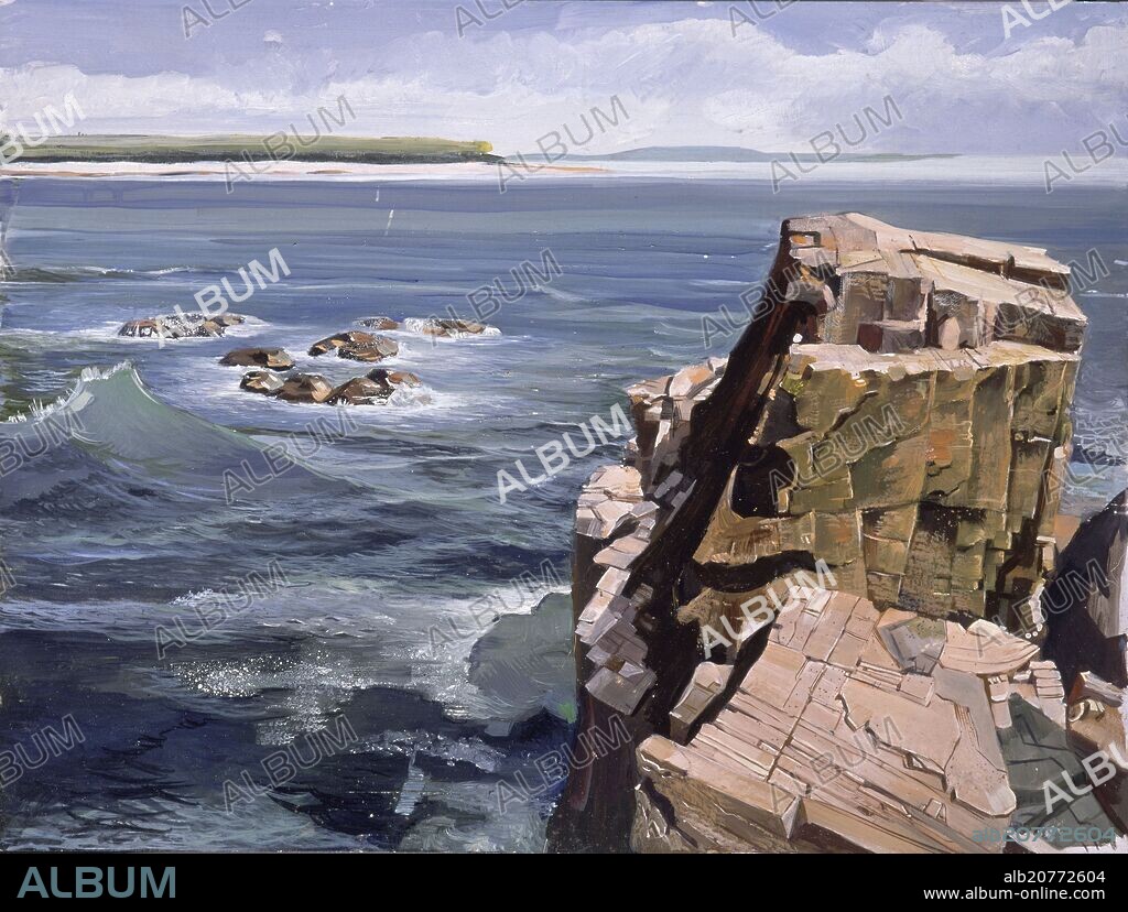 ALBERTO LÓPEZ. (PAISAJE MARITIMO).