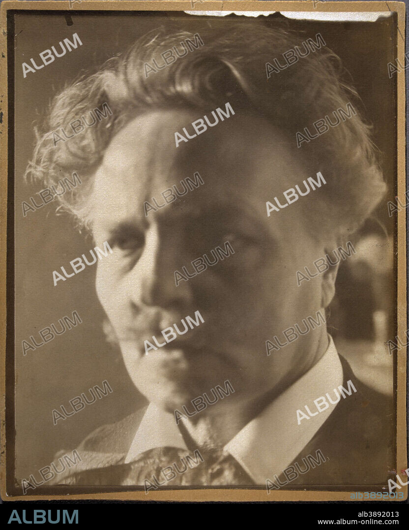 Self-portrait of August Strindberg. Date/Period: 1906.