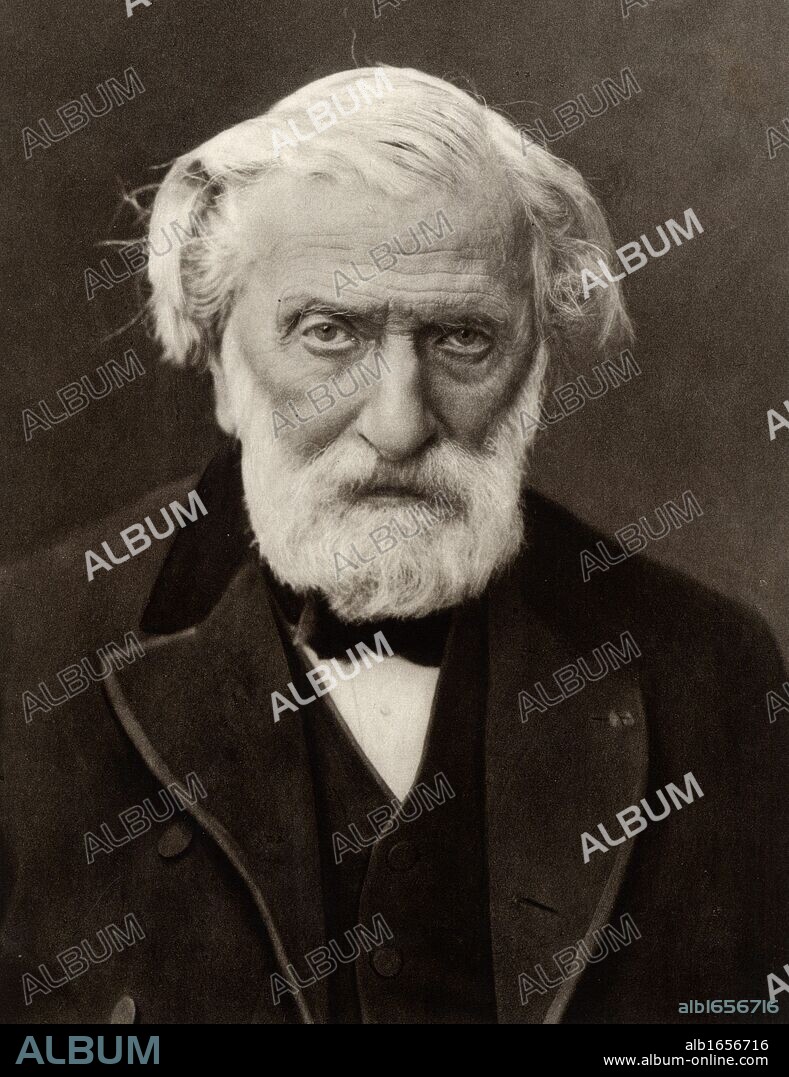 (Charles Louis) Ambroise Thomas (1811-1896) French composer and Director of the Paris Conservatoire from 1871. From a photograph by Nadar, pseudonym of Gaspard-Felix Tournachon (1820-1910). (Photo by: Universal History Archive/UIG via Getty Images).