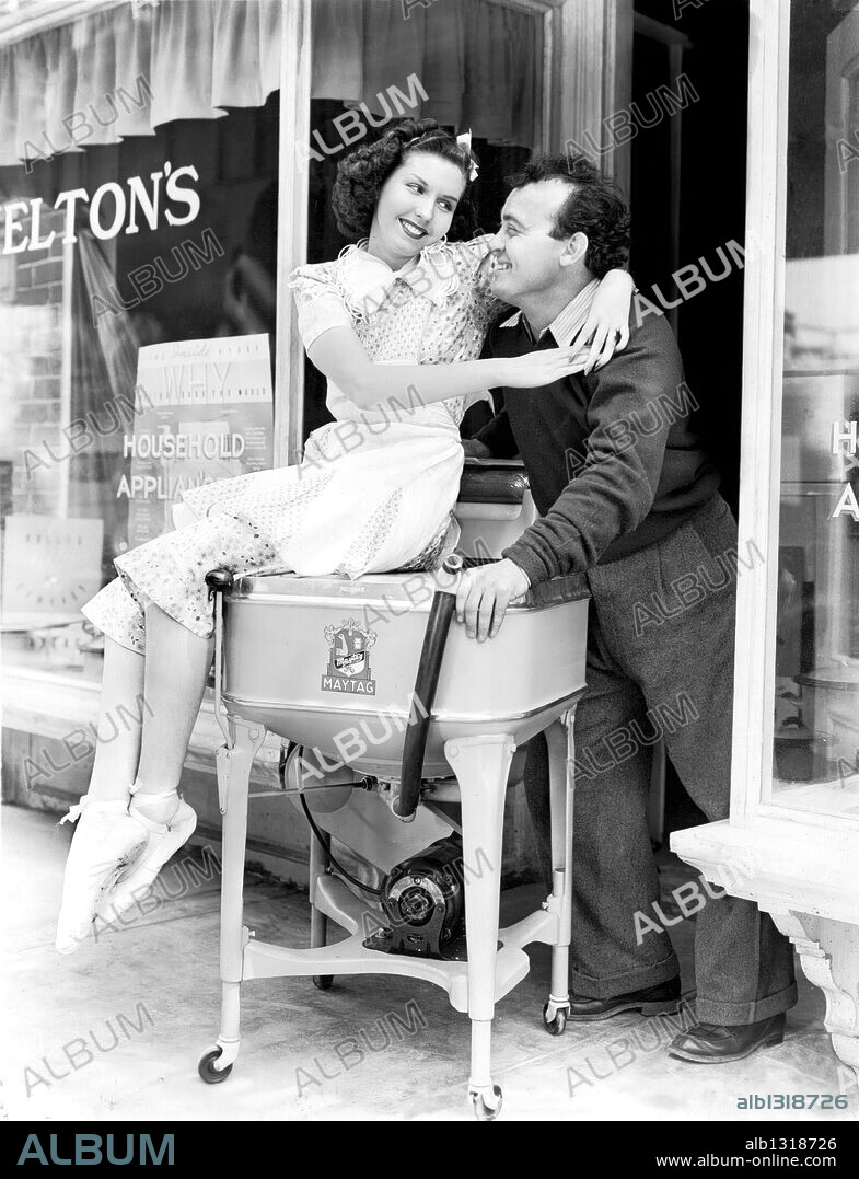 ANN MILLER and DUB TAYLOR in YOU CAN'T TAKE IT WITH YOU, 1938, directed by FRANK CAPRA. Copyright COLUMBIA PICTURES.