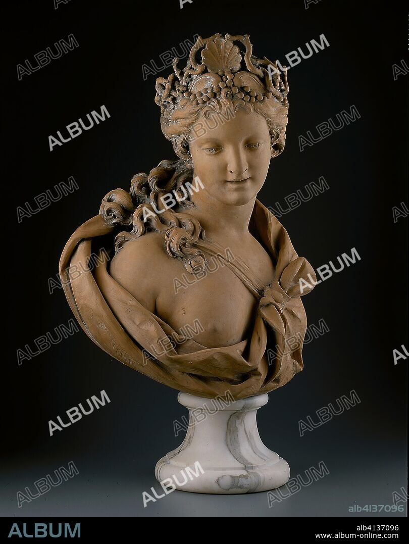 Bust of Amphitrite. Lambert Sigisbert Adam; French, 1700--1759. Date: 1720-1730. Dimensions: H. 62 cm (24 in.). Terracotta. Origin: France.
