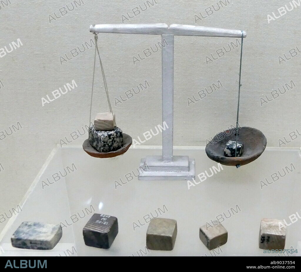 A collection of copper weights and measures from the Indus Valley Civilisation at Mohenjo-Daro, Pakistan. The Indus Valley Civilisation was a Bronze Age culture, (33001300 BCE; mature period 26001900 BCE) mainly in the north-western regions of South Asia, extending from what today is northeast Afghanistan to Pakistan and northwest India.