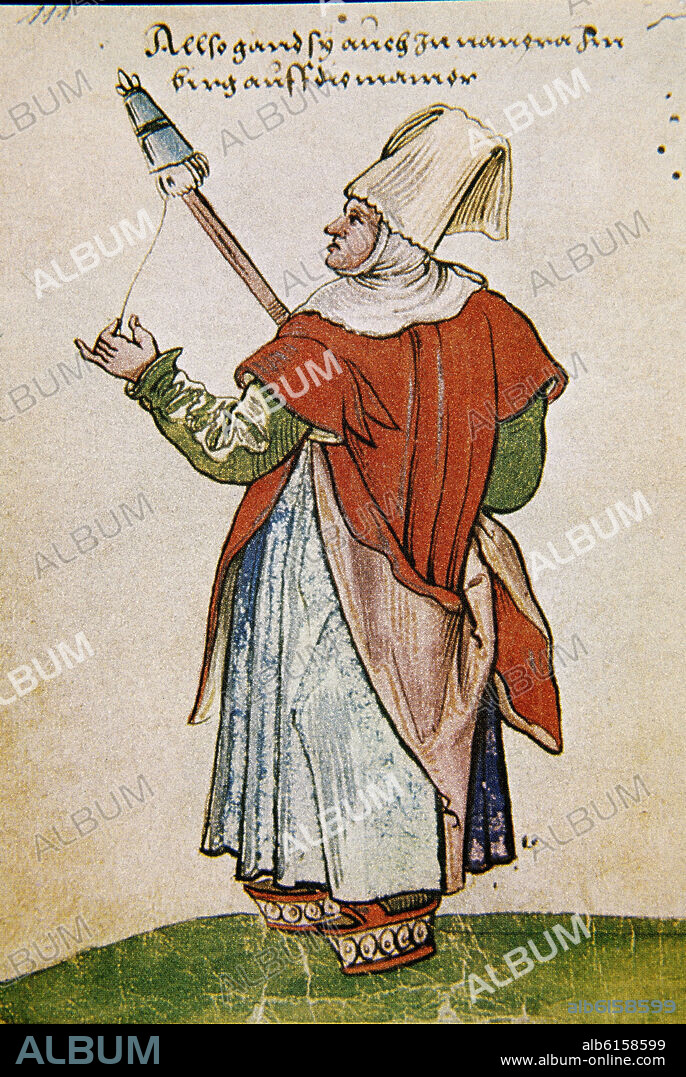 CHRISTOPHE WEIDITZ (1500-1559). MONTAÑESA NAVARRA - 1529 - CODICE DE LOS TRAJES - TRACHTENBUCH - RENACIMIENTO ALEMAN.