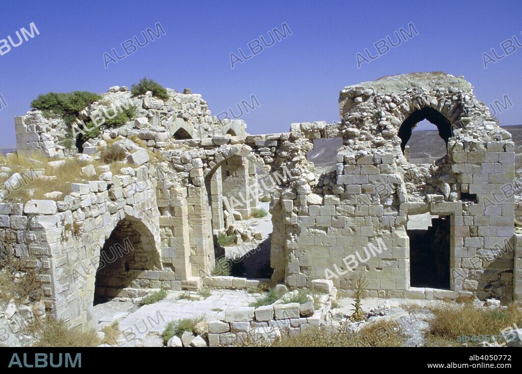 Montreal, Crusader castle, Shoubak, Jordan. The castle of Montreal was built in 1115 by Baldwin I of Jerusalem. It later passed to Raynald of Chatillon, who used it as a base from which to attack passing caravans. In May 1189 the castle fell to the army of Saladin after a siege lasting almost two years during which the defenders are said to have sold their wives and children for food.