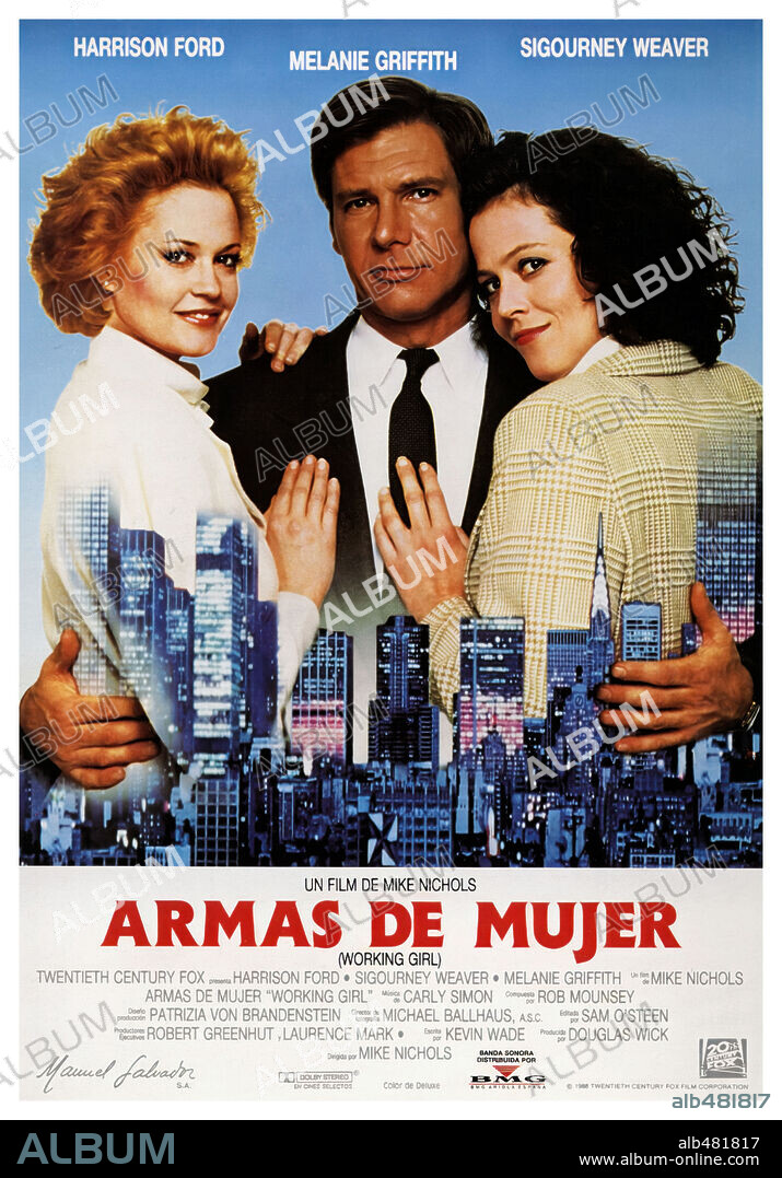 Poster of WORKING GIRL, 1988, directed by MIKE NICHOLS. Copyright 20TH CENTURY FOX.