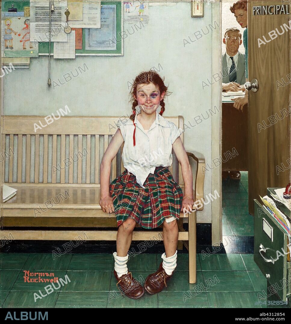 Norman Rockwell / 'The Young Lady with the Shiner', 1953.