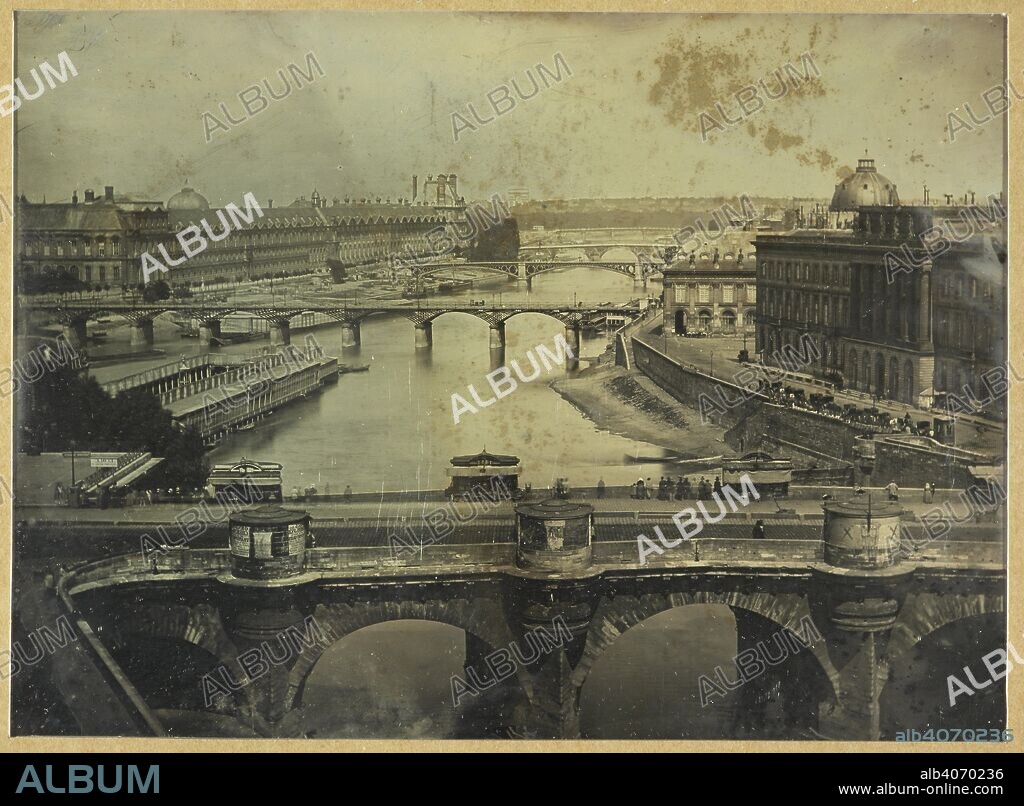 CHARLES CHEVALIER. View of the Seine at Paris, 15 May 1843. France, 1843. Daguerreotype, 13.9 x 19.1 cm. Source: Talbot Photo 4/(10).