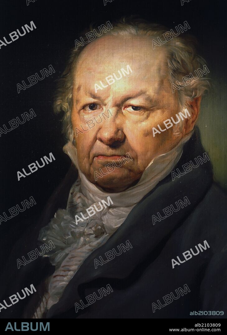 CUADRO: RETRATO DE FRANCISCO DE GOYA. AUTOR: VICENTE LOPEZ. S. XVIII PINTURA. Nº INV. 864. DEPOSITO: EL MUNDO.