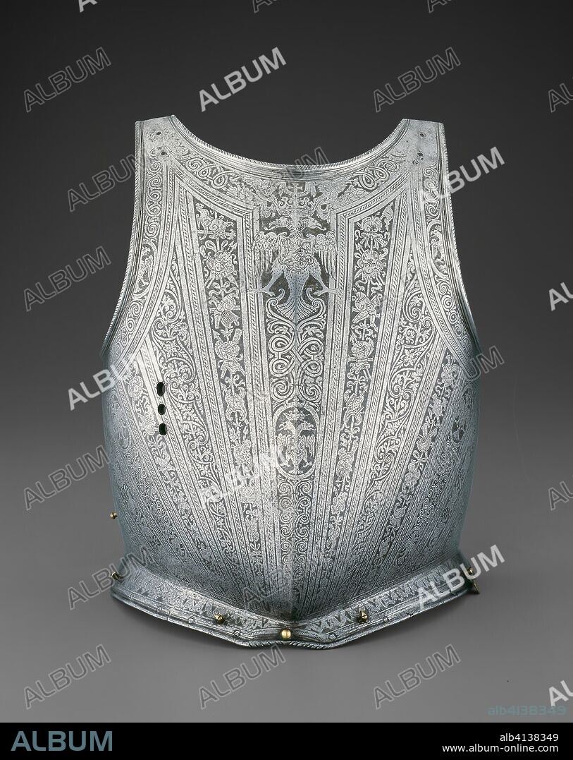 Cuirass from an Armor of Tsar Dmitry I. Italian; Milan. Date: 1605-1606. Dimensions: H. 41.3 cm (16 1/4 in.) 
Wt. 8.25 lb. Steel. Origin: Milan.