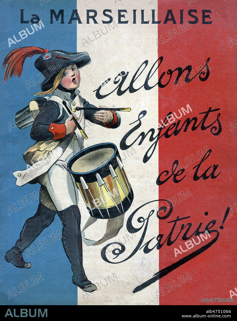 La Marseillaise. Allons enfants de la patrie ! Illustration anonyme vers 1880. Credit : Coll. Jonas/KHARBINE-TAPABOR.