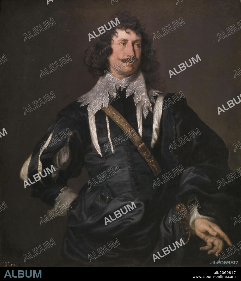 ANTHONY VAN DYCK. Antonio van Dyck / 'Portrait of a Man', 1628-1632, Flemish School, Oil on canvas, 112 cm x 100 cm, P01488.