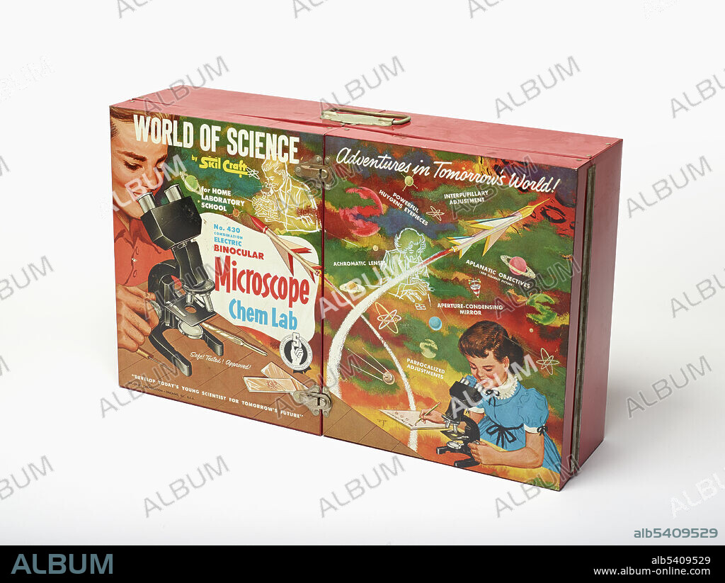 Skil-Craft No. 430 Microscope Chem Lab, 1960-69. A chemistry set is an educational toy allowing the user (child/teenager) to perform simple chemistry experiments. Chemistry sets reached their heyday in the 1950s, but production of them began in the United States during WWI. Playing with a toy chemistry set inspired many a boy to become a chemist, and not until the late 1950s were girls considered an appropriate market.