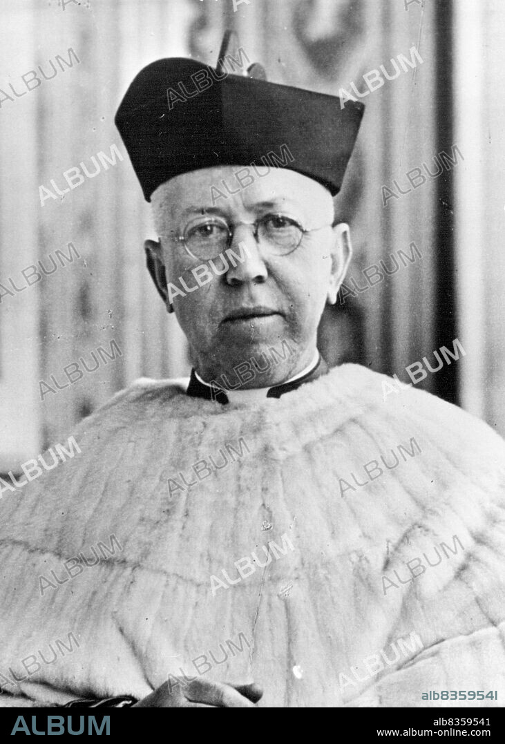 Cardinal Mooney - Archbishop of Detroit - Edward Mooney, created Cardinal in 1946; he was born in Mount Savage, U.S.A., in 1882. February 24, 1954. (Photo by Camera Press).