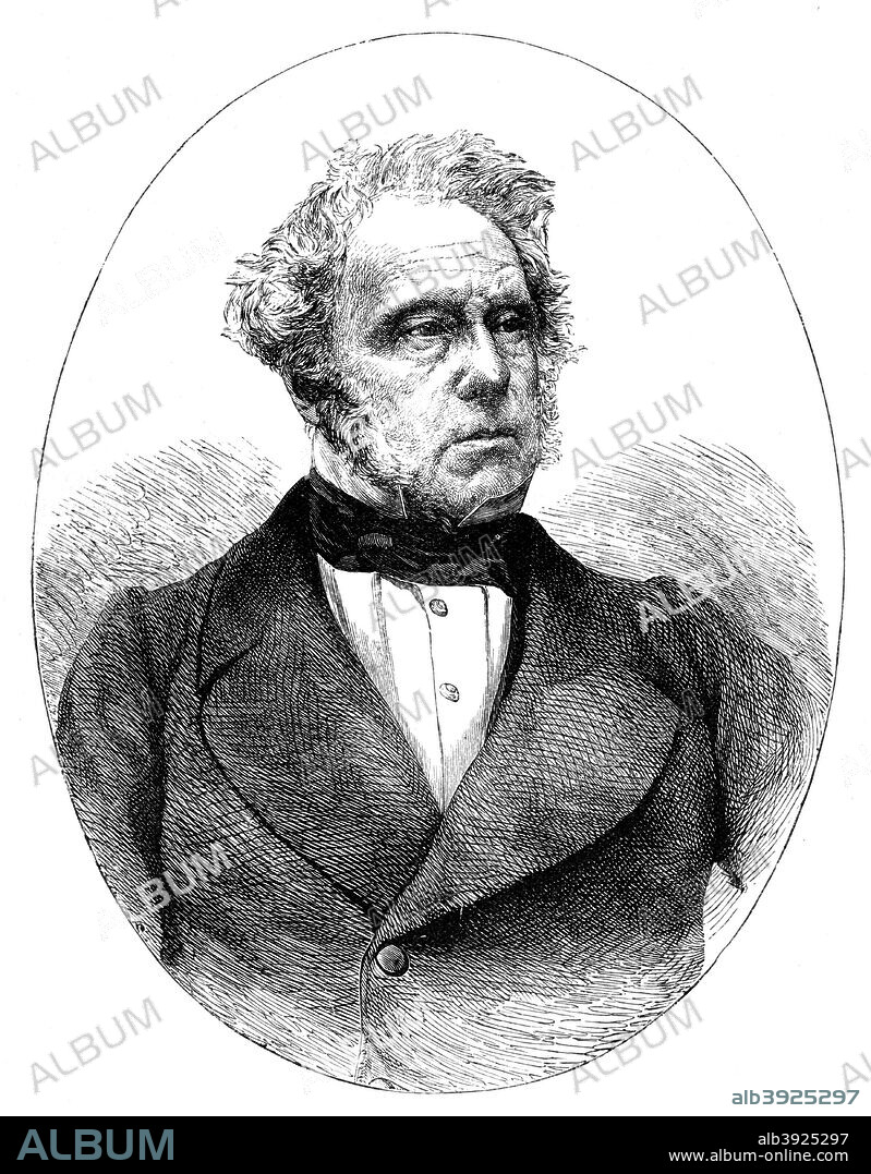 Lord Palmerston, (1784-1865), 19th century. Henry John Temple, 3rd Viscount Palmerston (1784-1865) served twice as Prime Minister of the United Kingdom in the mid-19th century. Illustration from The life and times of Queen Victoria, by Robert Wilson, (1900).