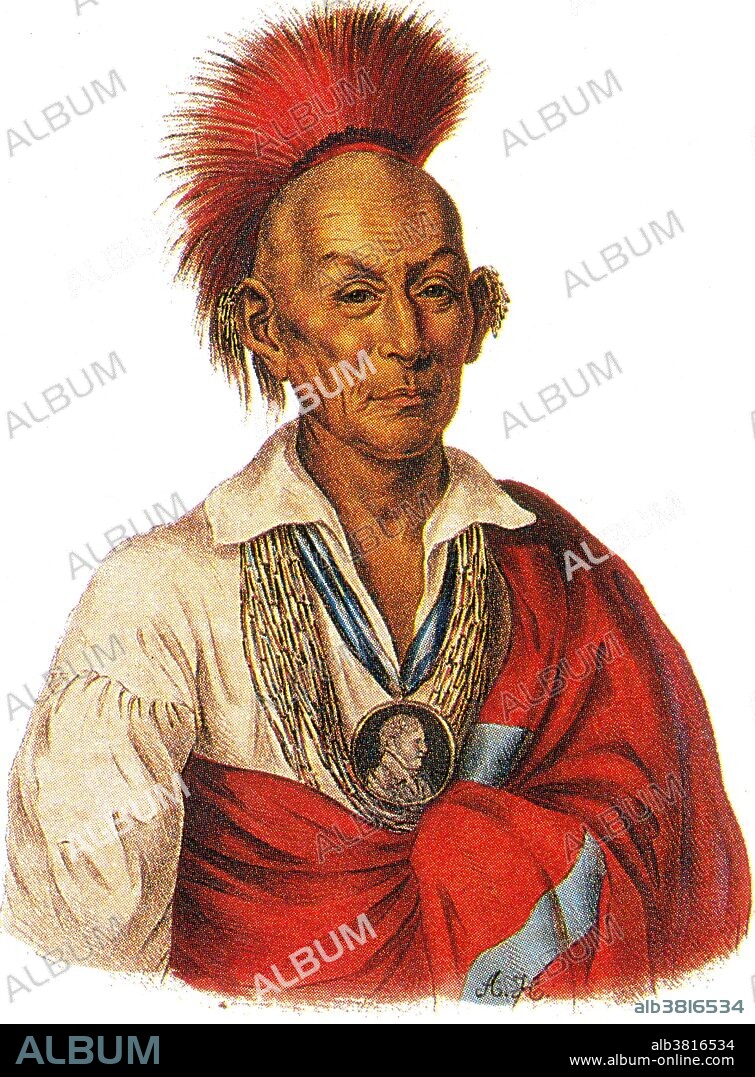 Black Hawk, born Ma-ka-tai-me-she-kia-kiak, (1767 - October 3, 1838) was a war leader and warrior of the Sauk American Indian. Although he had inherited an important historic medicine bundle from his father, he was not a hereditary civil chief. Black Hawk earned his status as a war chief or captain by his actions. During the War of 1812, Black Hawk had fought on the side of the British against the United States, hoping to push the latter's settlers away from Sauk territory. As a consequence of the 1804 treaty, the Sauk and Fox tribes had ceded their lands in Illinois and in 1828 removed west of the Mississippi. Black Hawk and other tribal members disputed the treaty. He led his "the British Band", against European-American settlers in the 1832 Black Hawk War. The band was composed of about 1,500 men, women, and children from the Sauk, Meskwaki, Fox, Kickapoo, Potawatomi, Ho-Chunk, and Ottawa nations; about 500 of that number were warriors. After the war, he was captured by U.S. forces and taken to the eastern U.S. He and other war leaders were taken on tour of several cities. Black Hawk told his story to an interpreter; aided also by a newspaper reporter. The first Native American autobiography to be published in the United States, his book became an immediate bestseller and has gone through several editions. He died in 1838 at age 70 or 71.
