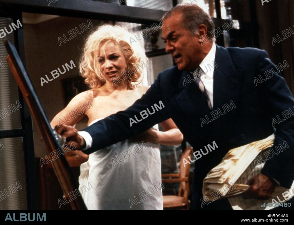 THERESA RUSSELL and TONY CURTIS in INSIGNIFICANCE, 1985, directed by NICOLAS ROEG. Copyright PALACE PICTURES.