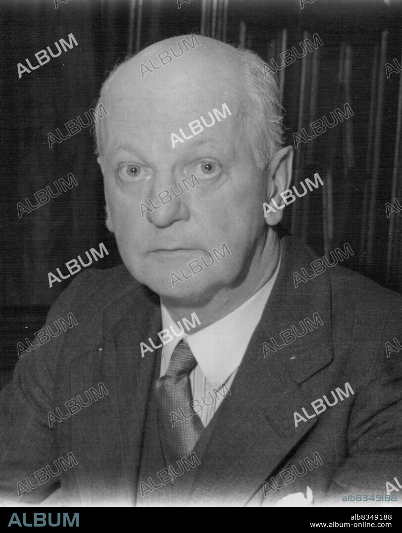 Sir Giles Gilbert Scott - Architect. Born: 1880. Educated: Beaumont College.Principle Works: Liverpool Cathedral; New-Chapel, Charterhouse School; New Nave, Downside Abbey; New Church, Ampleforth Abbey; St. Maughold's Church, and Presbytery, Ramsey, Isle of Man; Restoration Works, Chester Cathedral; St. Paul's Church, Derby Lane, Liverpool; Church of Our Lady, Northfleet; New Buildings, Clare College, Cambridge; William Booth Memorial Buildings, Denmark Hill; The New Whitfcands-Training College, Putney; New Bankside Power-Station, Ftc. Principal of Royal Institute of British Architects, 1933-35, photographed in London,  May 19, 1947. July 28, 1947. (Photo by Wide World Photos).