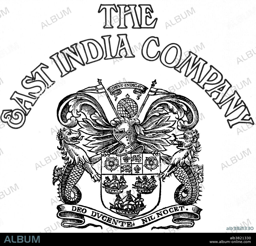 The company's first arms bear the motto: God leading, we are safe. The Dutch East India Company was a chartered company established in 1602, when the States-General of the Netherlands granted it a 21-year monopoly to carry out colonial activities in Asia. It is often considered to have been the first multinational corporation in the world and it was the first company to issue stock. Over the next two centuries the Company acquired additional ports as trading bases and safeguarded their interests by taking over surrounding territory. It remained an important trading concern and paid an 18% annual dividend for almost 200 years. Weighed down by corruption in the late 18th century, the Company went bankrupt and was formally dissolved in 1800.