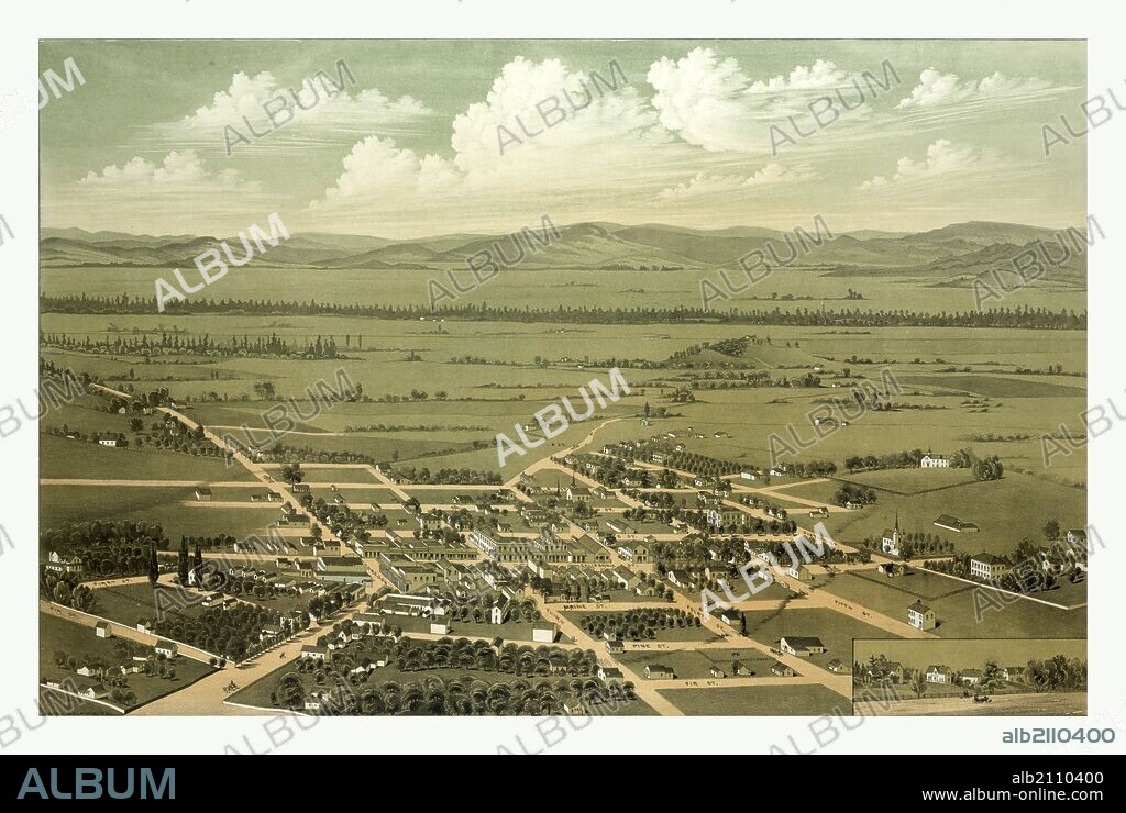 Bird's eye view of Jacksonville and the Rogue River Valley