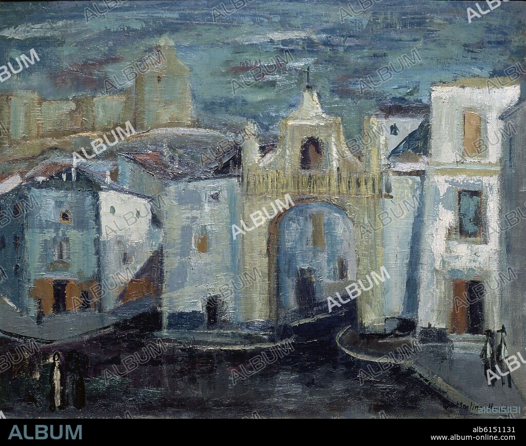 CIRILO MARTÍNEZ NOVILLO. PUERTA DE LA CARNE (SEVILLA) - SIGLO XX - 65X81 CM O/L.
